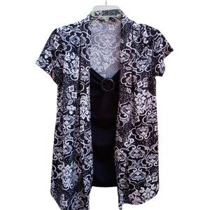 Notations Petite knit blouse sz PL  LP